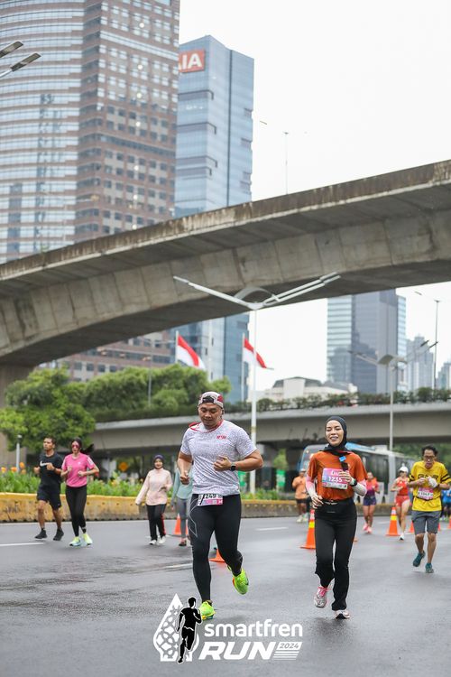 Race photo from Smartfren Run 2024