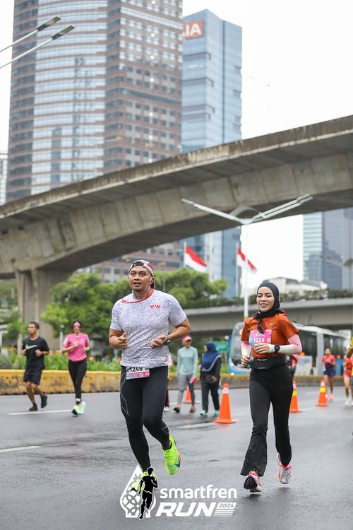 Race photo from Smartfren Run 2024