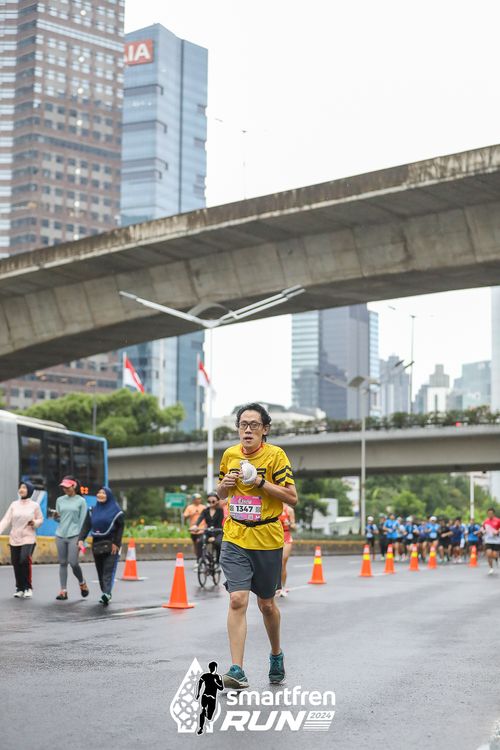 Race photo from Smartfren Run 2024
