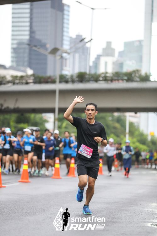 Race photo from Smartfren Run 2024