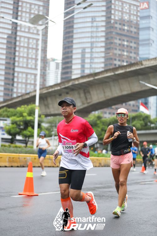 Race photo from Smartfren Run 2024
