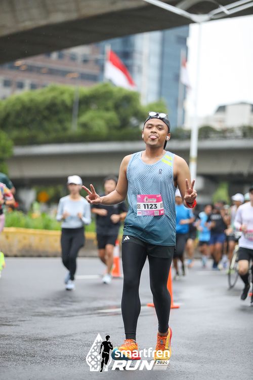 Race photo from Smartfren Run 2024