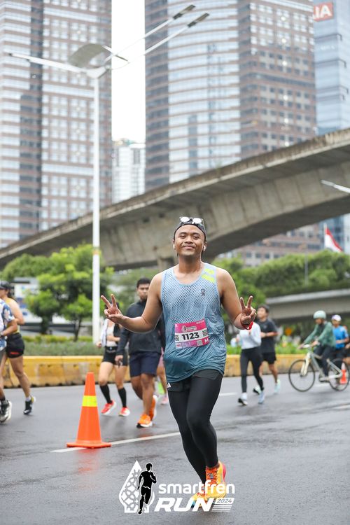 Race photo from Smartfren Run 2024