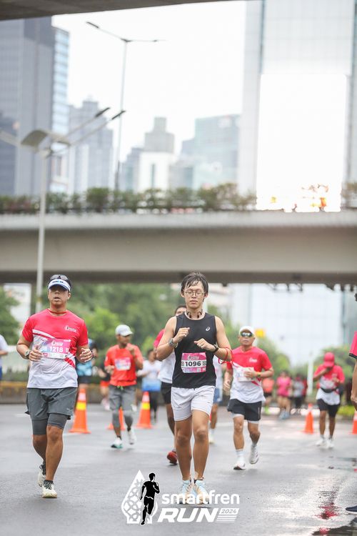 Race photo from Smartfren Run 2024