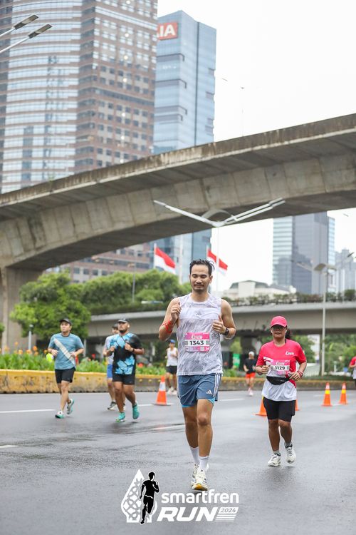 Race photo from Smartfren Run 2024