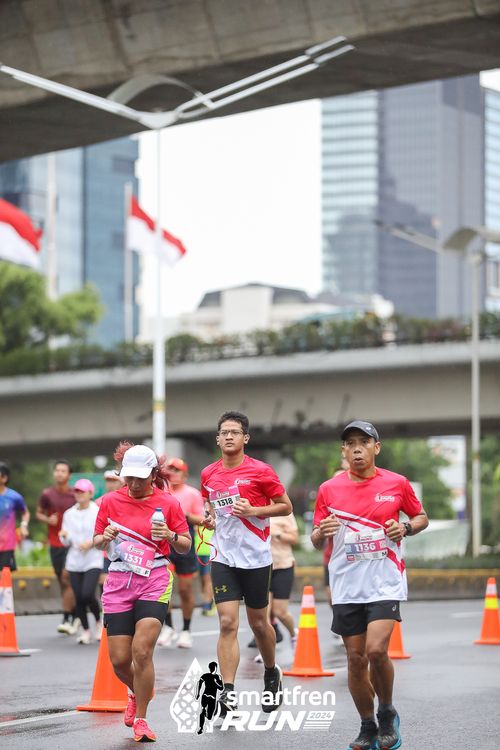 Race photo from Smartfren Run 2024