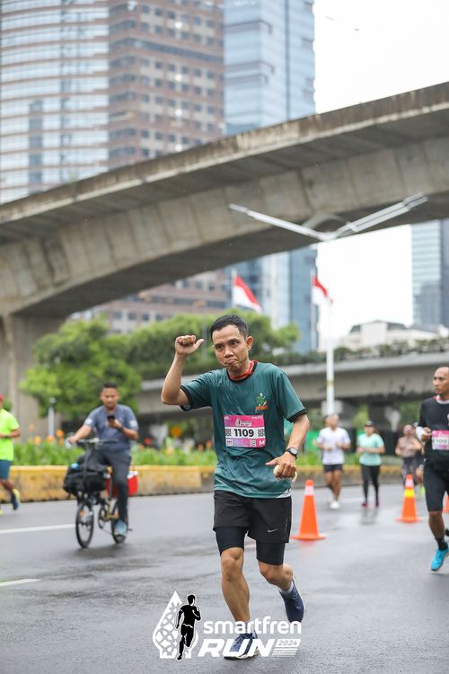 Race photo from Smartfren Run 2024