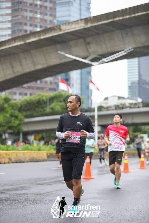Race photo from Smartfren Run 2024
