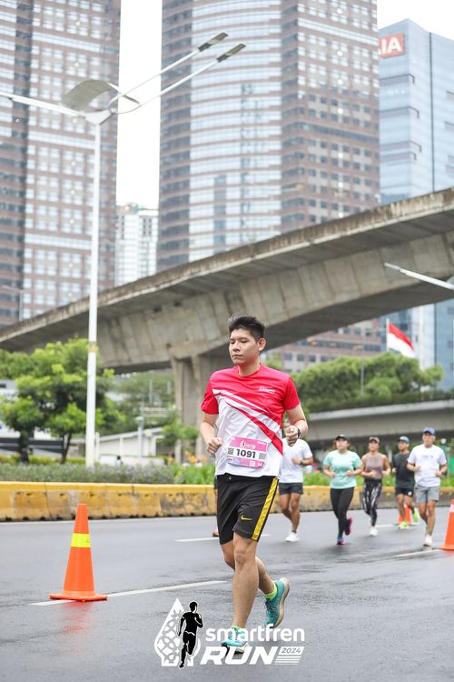 Race photo from Smartfren Run 2024