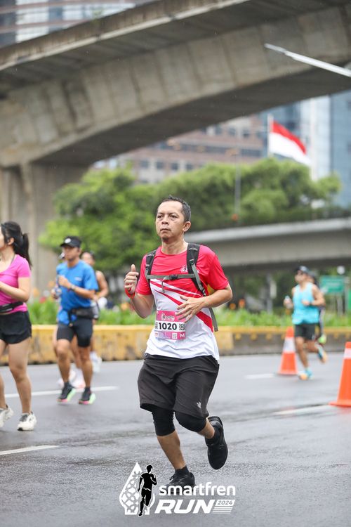 Race photo from Smartfren Run 2024