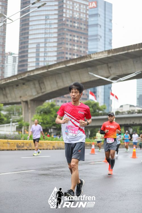 Race photo from Smartfren Run 2024