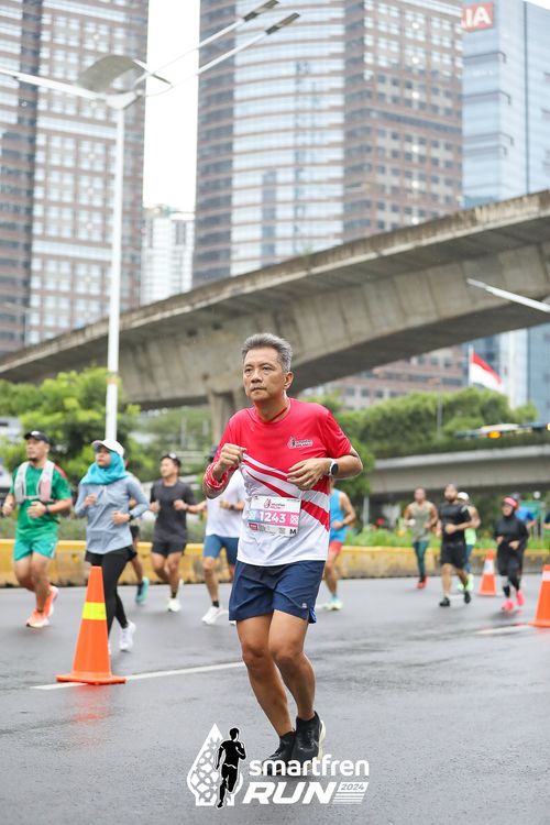 Race photo from Smartfren Run 2024
