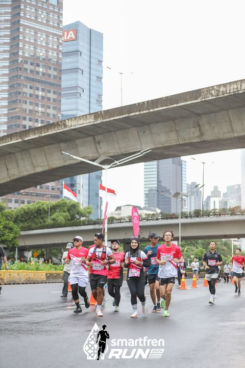 Race photo from Smartfren Run 2024