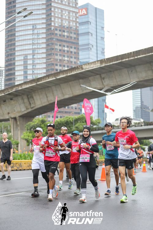 Race photo from Smartfren Run 2024