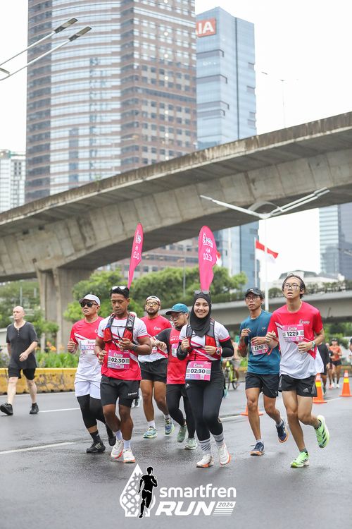 Race photo from Smartfren Run 2024