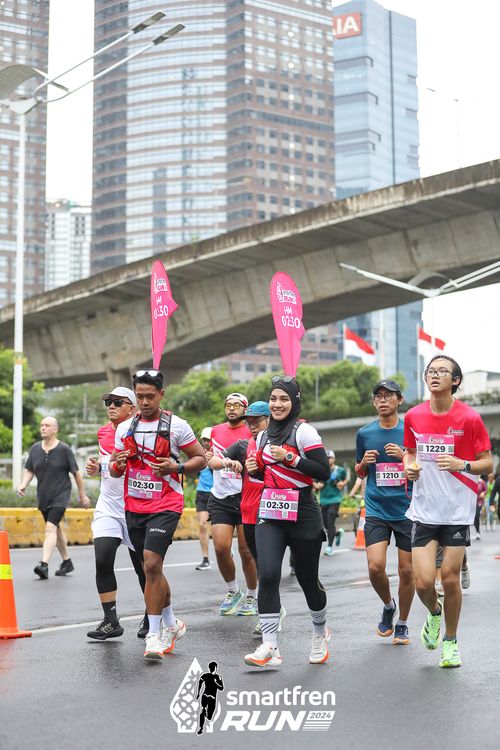 Race photo from Smartfren Run 2024