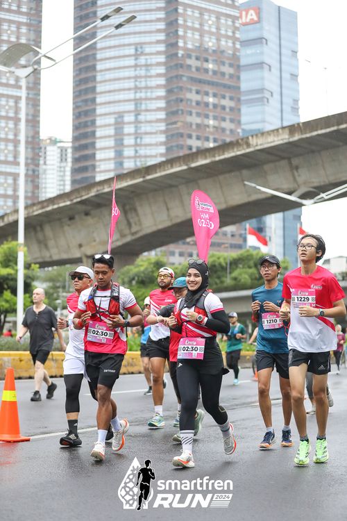 Race photo from Smartfren Run 2024