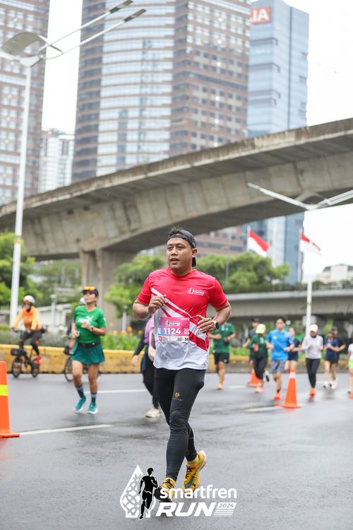 Race photo from Smartfren Run 2024