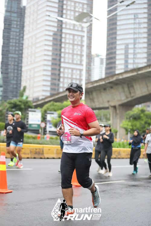 Race photo from Smartfren Run 2024