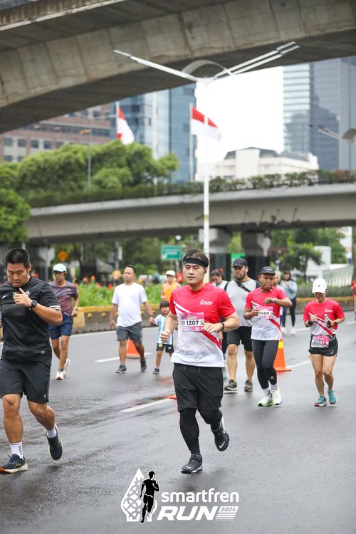 Race photo from Smartfren Run 2024