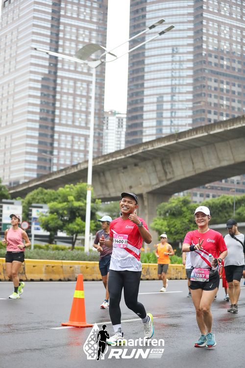 Race photo from Smartfren Run 2024