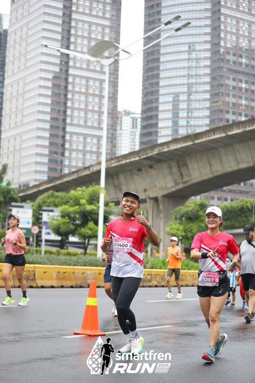 Race photo from Smartfren Run 2024