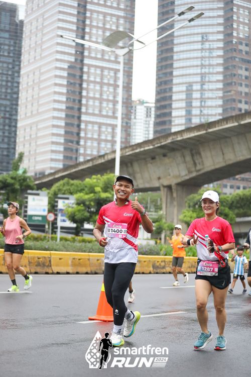 Race photo from Smartfren Run 2024