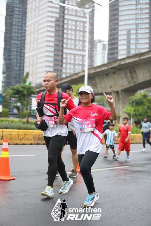 Race photo from Smartfren Run 2024