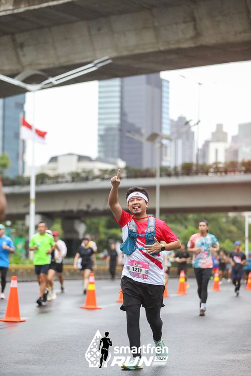 Race photo from Smartfren Run 2024