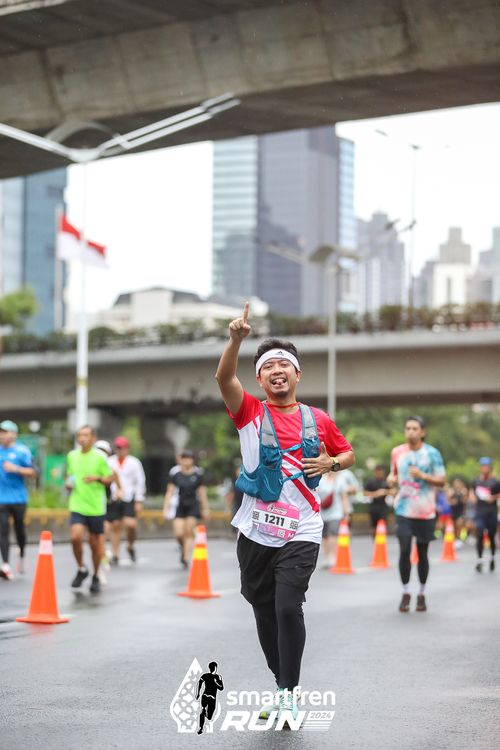 Race photo from Smartfren Run 2024