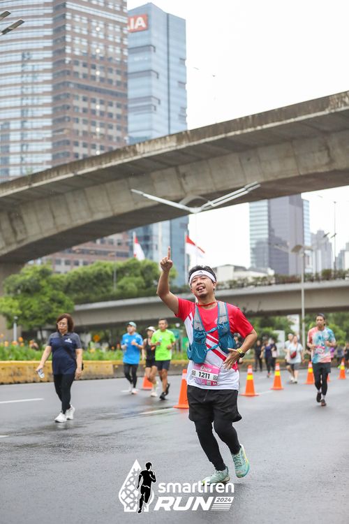 Race photo from Smartfren Run 2024