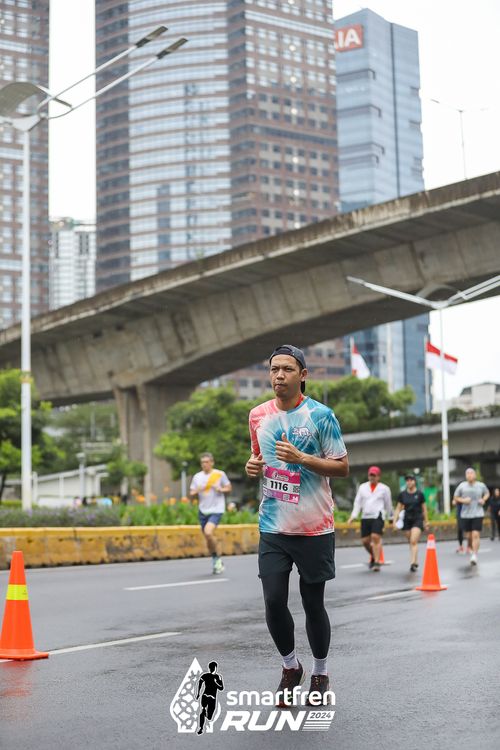 Race photo from Smartfren Run 2024