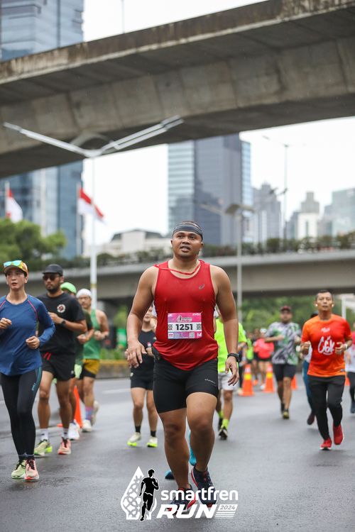 Race photo from Smartfren Run 2024