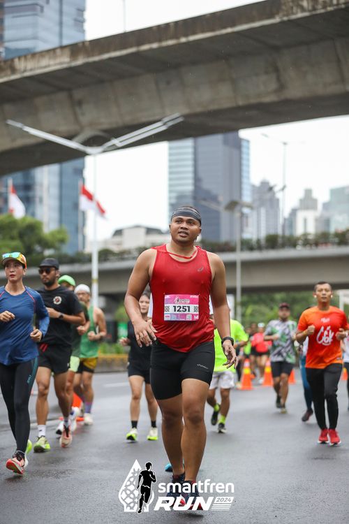 Race photo from Smartfren Run 2024