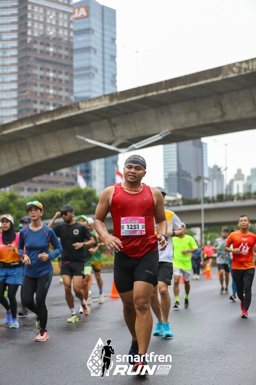 Race photo from Smartfren Run 2024