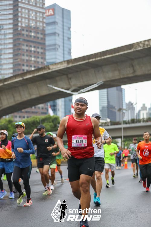 Race photo from Smartfren Run 2024