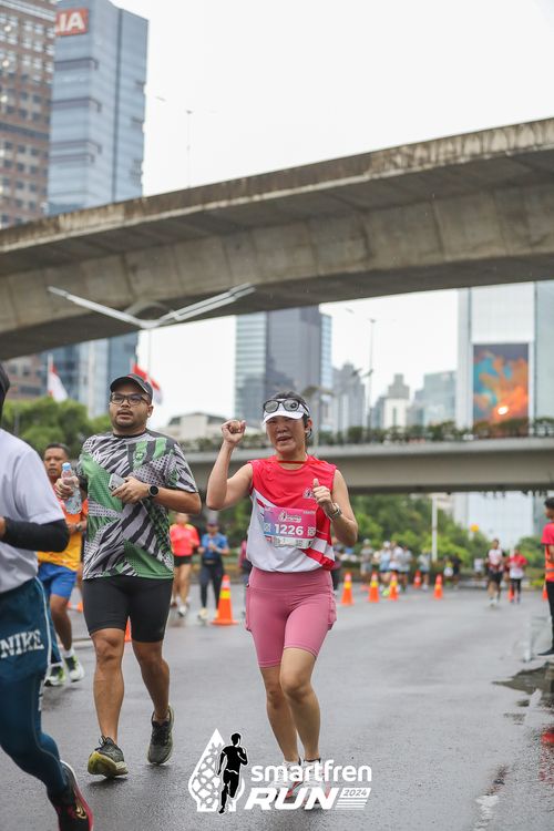 Race photo from Smartfren Run 2024