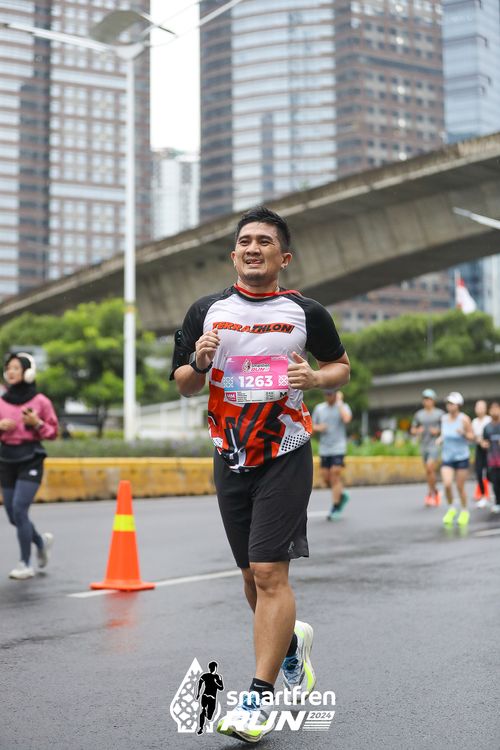 Race photo from Smartfren Run 2024