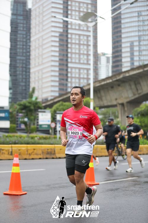 Race photo from Smartfren Run 2024