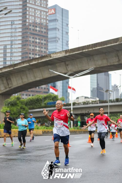 Race photo from Smartfren Run 2024