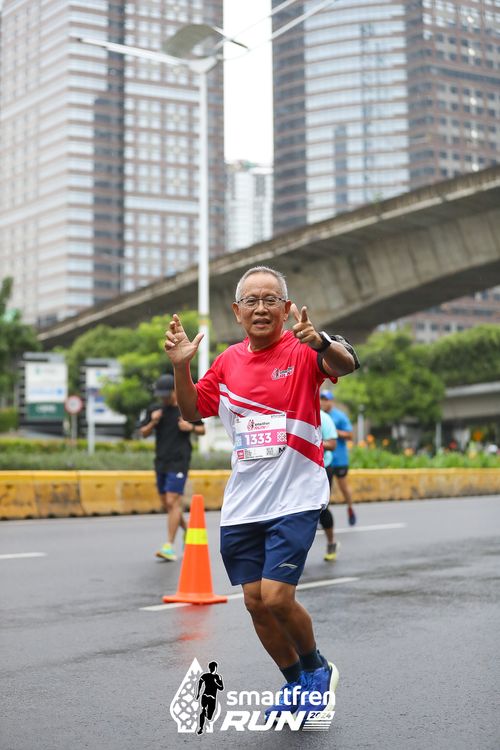 Race photo from Smartfren Run 2024