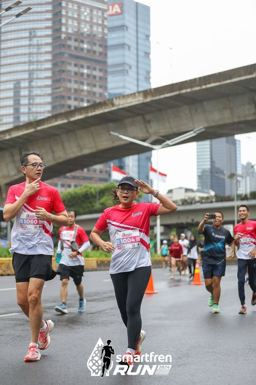 Race photo from Smartfren Run 2024
