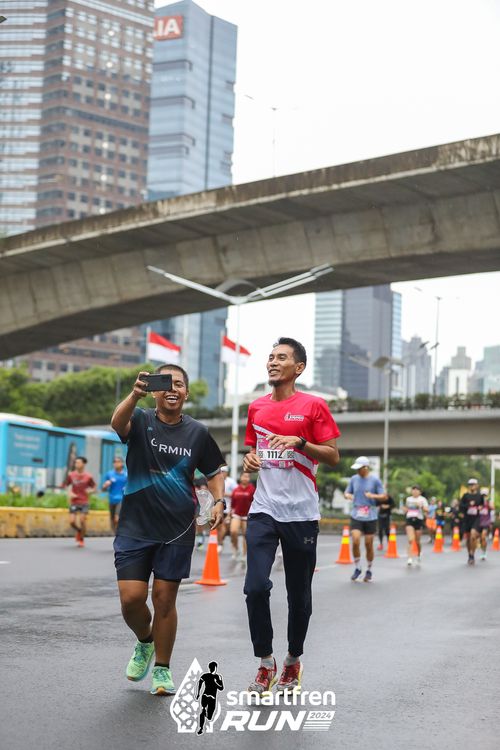 Race photo from Smartfren Run 2024