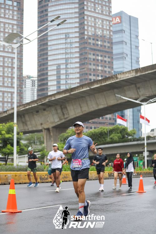 Race photo from Smartfren Run 2024