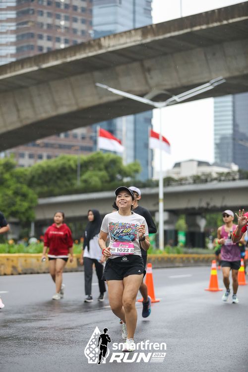 Race photo from Smartfren Run 2024