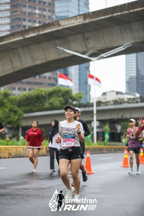 Race photo from Smartfren Run 2024