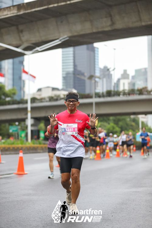 Race photo from Smartfren Run 2024