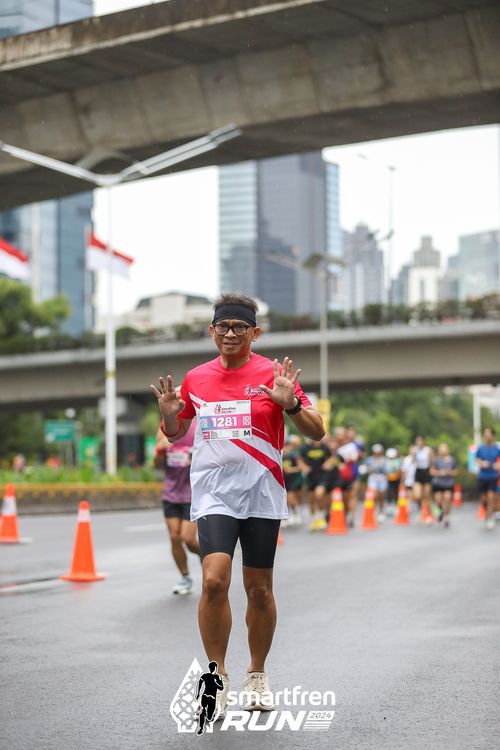 Race photo from Smartfren Run 2024