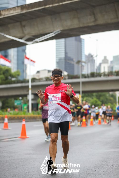 Race photo from Smartfren Run 2024