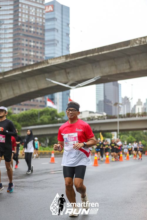Race photo from Smartfren Run 2024